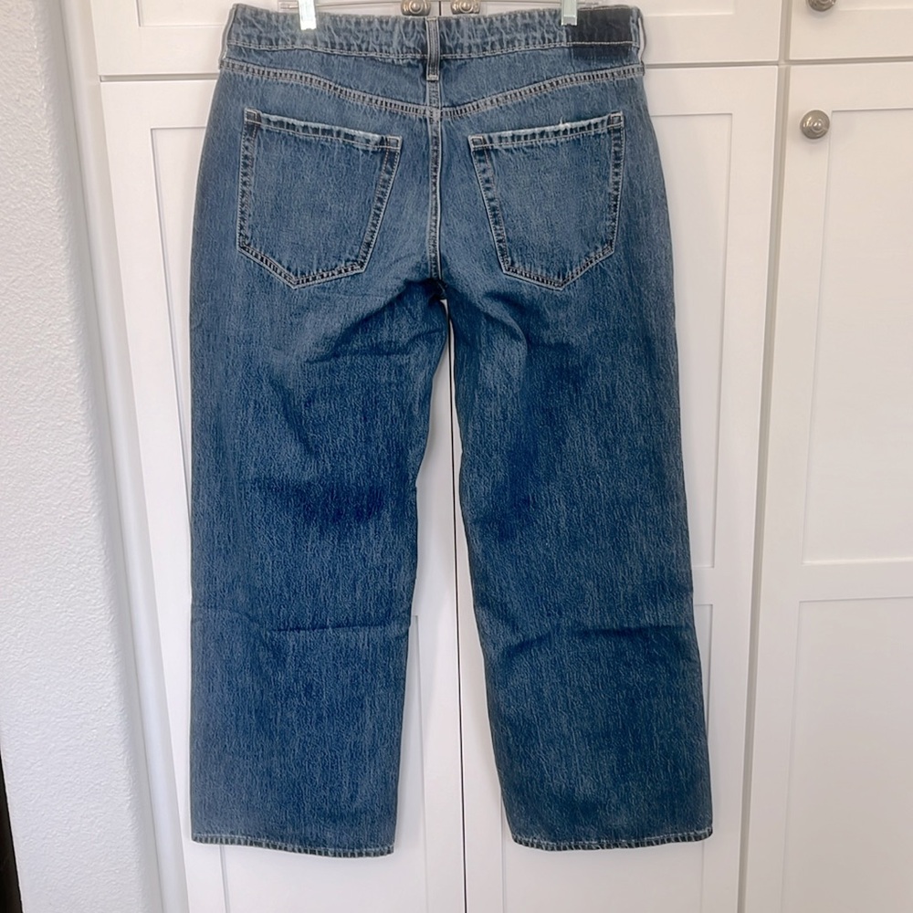 Hollister Women’s Low Rise Baggy Jeans Medium Rinse Plus Size 14 NWT - Picture 6 of 8
